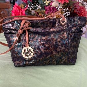 shoulder bag genuine vachetta leather shoulder straps